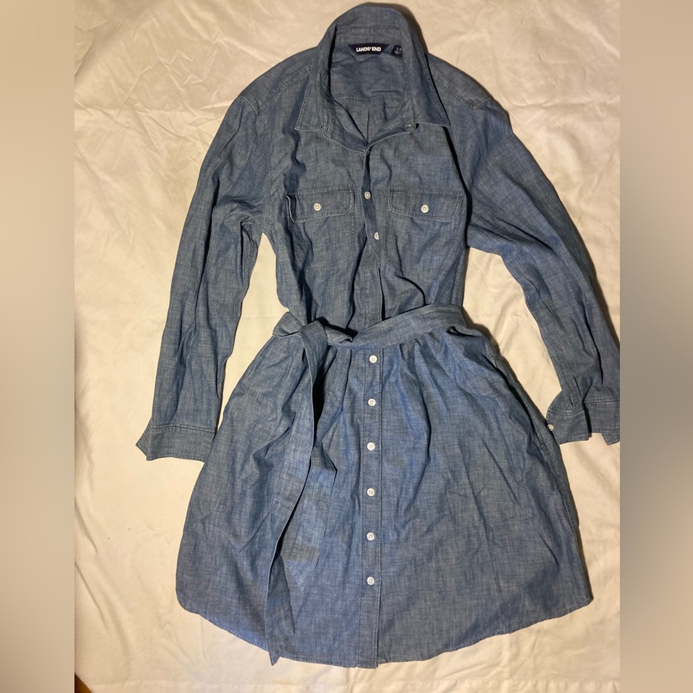 Lands End Denim Dress